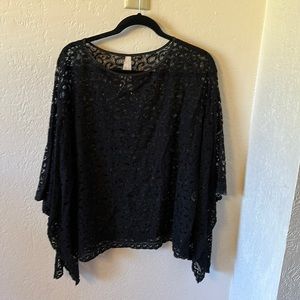 Black lace shirt